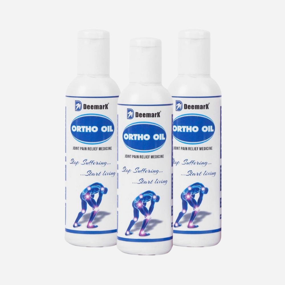 Deemark Ortho Ayurvedic Pain Relief Oil for Joints Pain, Knee & Back Pain