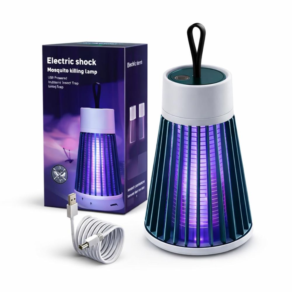 Electric Mosquito Killer Lamp with UV Light | USB Powered Portable Indoor Bug Trap