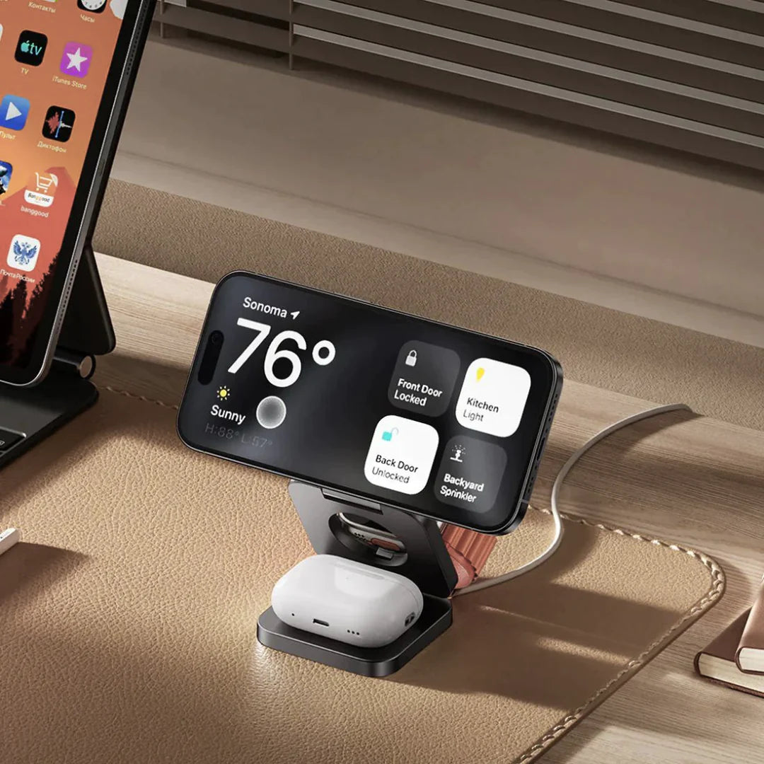 Cobra 3-in-1 Fast Wireless Charging Station