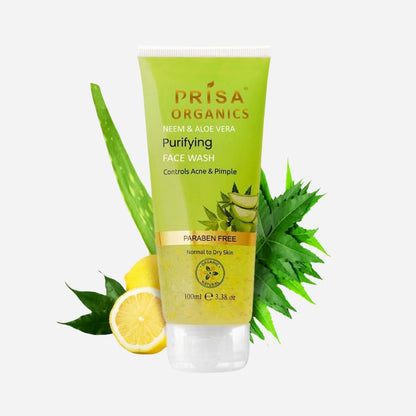 Prisa Organics Neem & Aloe Vera Purifying Face Wash 100ml
