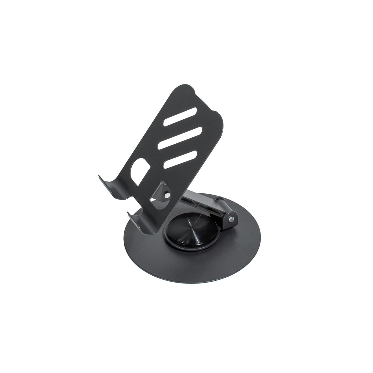 BEXT Adjustable Metal Phone Stand | 360° Rotation | Strong Suction Base | Desktop Mobile Holder | Universal Compatibility