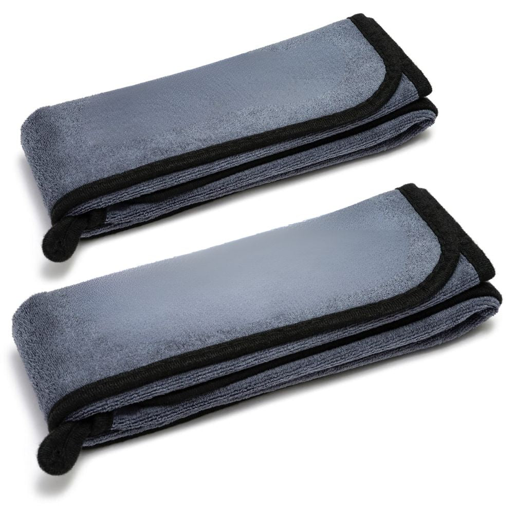 BEXT (2Pcs) 500 GSM Extra Large Microfiber Car & Bike Cleaning Cloth (35 × 75 cm) | Scratchless Drying & Detailing Towel