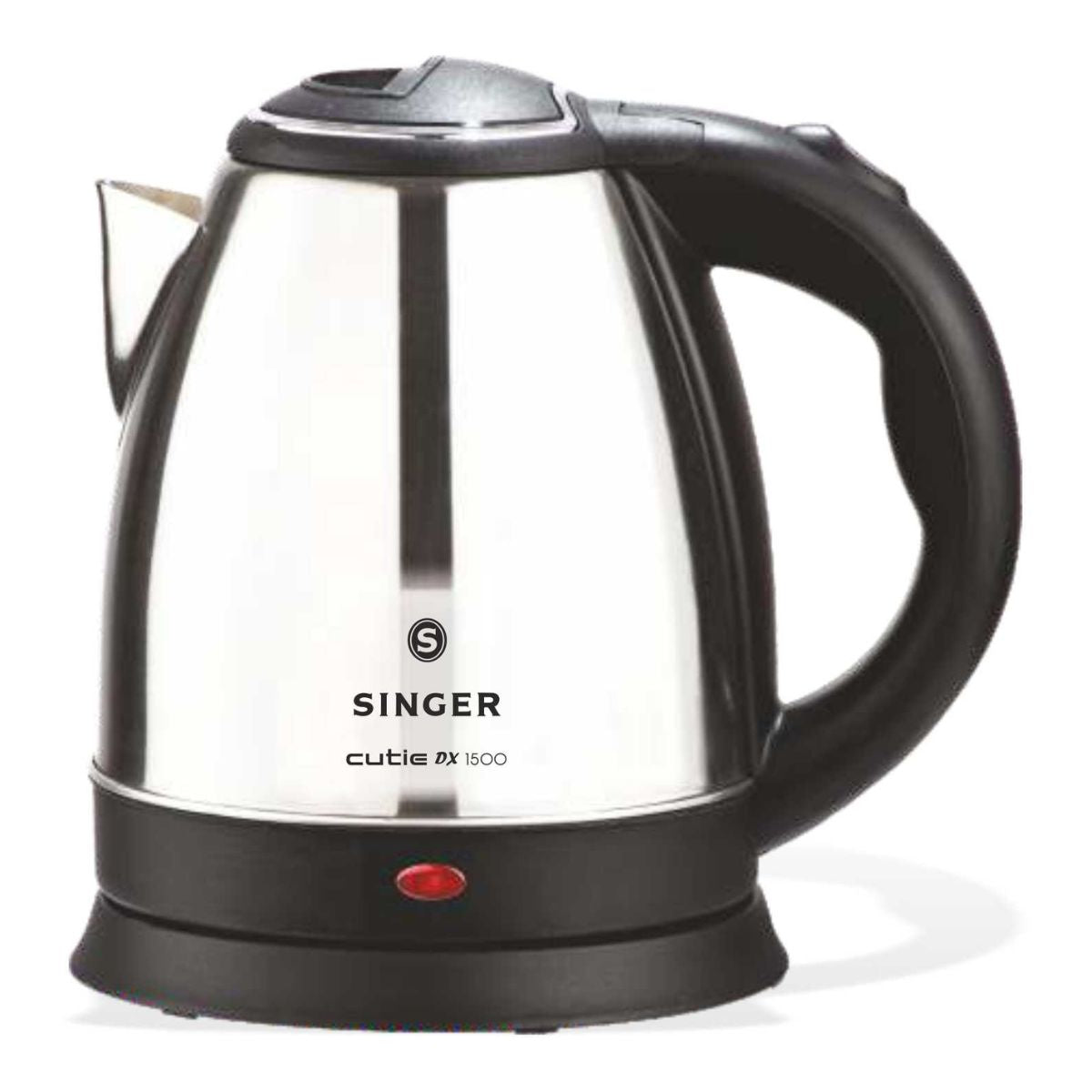 Singer Cutie DX 1.5L Electric Kettle | 1500W Power | Concealed Heating Element | 2 Years Warranty
