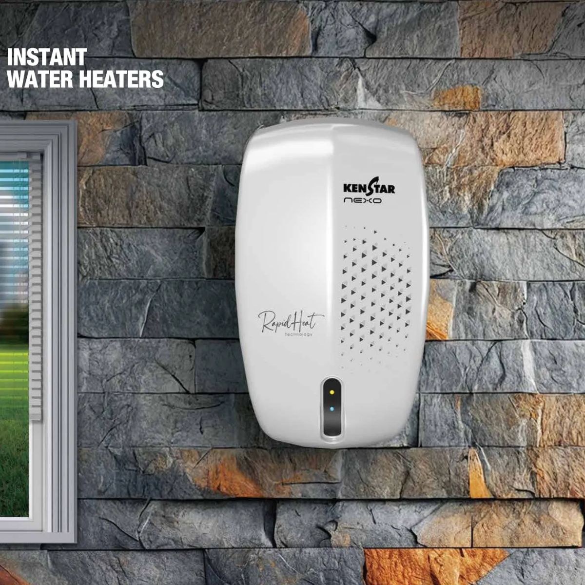 Kenstar 5.9L NEXO 3KW Instant Water Heater | Geyser | SwirlHeat Technology | 6.5 Bar Pressure | 2 Years Warranty