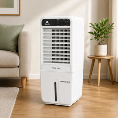 AMSTech Personal 12L Air Cooler | 1150 m³/hr Air Delivery | 10ft Air Throw | Air Blower | Table Top Design | 1 Year Warranty at Dealers Point