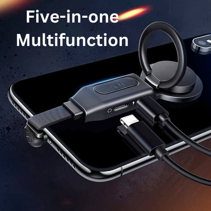 Digital Ring Holder with Audio & Charger Adapter
