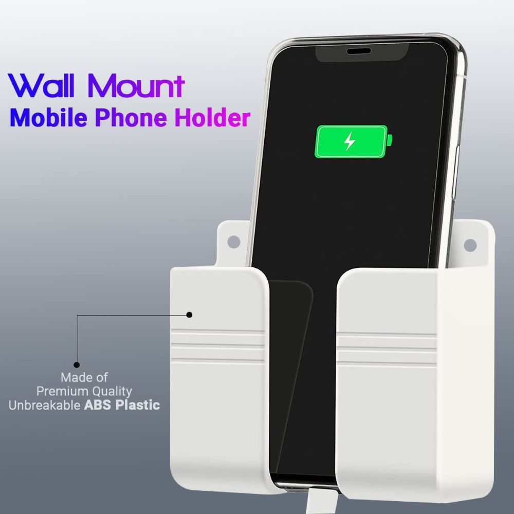 BEXT Mobile Phone Charging Stand & Wall Mount Holder | Self-Adhesive Storage Rack for Bedroom, Office & Bathroom | Compact & Space-Saving