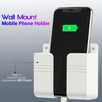 BEXT Mobile Phone Charging Stand & Wall Mount Holder | Self-Adhesive Storage Rack for Bedroom, Office & Bathroom | Compact & Space-Saving