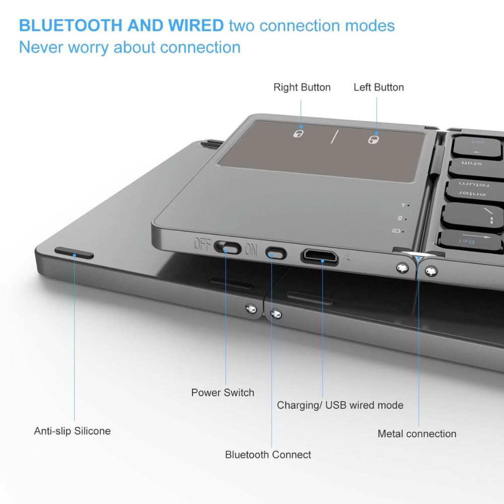 Foldable Bluetooth Keyboard