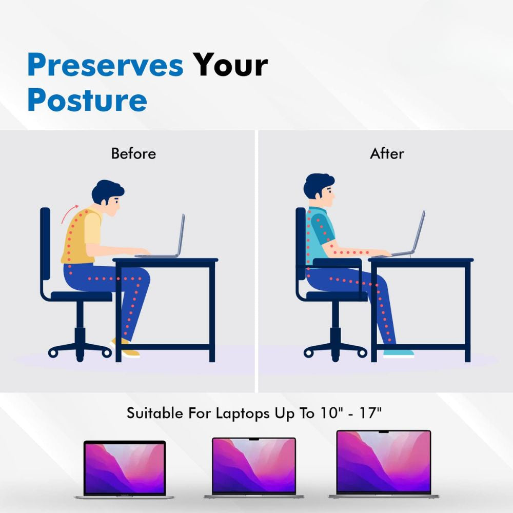 BEXT Portable Invisible Laptop Riser Stand | Mini Aluminum Cooling Pad | Lightweight Foldable Desk Stand