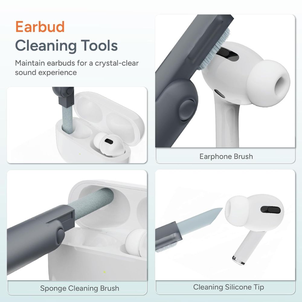BEXT 7-in-1 Electronics Cleaning Kit for Keyboard, Laptop & Earbuds | All-in-One Screen & Device Cleaner | Compact & Lightweight
