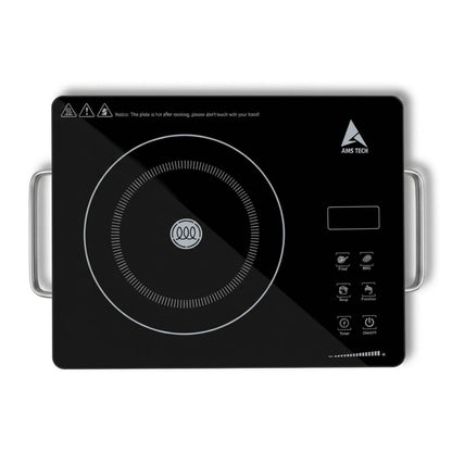 AMSTECH 2200W Infrared Cooktop + BBQ GRILL FREE | 4-Digit LED Display | 4-Hour Time | Super Heat Resistance | 1 Year Warranty at Dealers Point