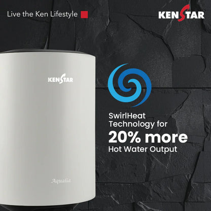 Kenstar Aqualia 25L 5 Star Storage Water Heater | Geyser | Glasslined Tank | SwirlHeat Technology | 8 Bar Pressure | 2 Years Warranty (Copy)