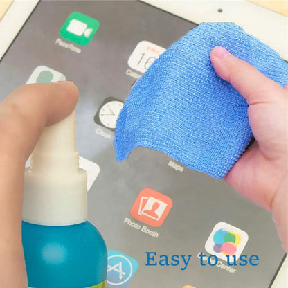 BEXT 3-in-1 Screen Cleaning Kit with Brush & Microfiber Cloth | Multi-Screen Cleaner for Laptop, Mobile & TV (80 ml)
