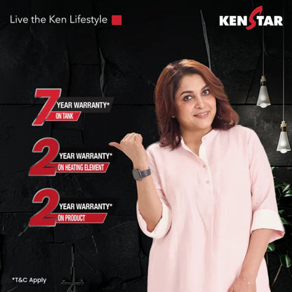 Kenstar Aqualia 25L 5 Star Storage Water Heater | Geyser | Glasslined Tank | SwirlHeat Technology | 8 Bar Pressure | 2 Years Warranty (Copy)