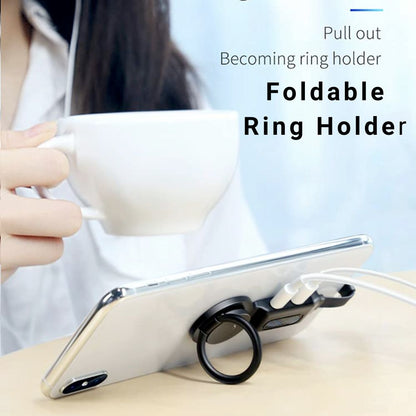 Digital Ring Holder with Audio & Charger Adapter