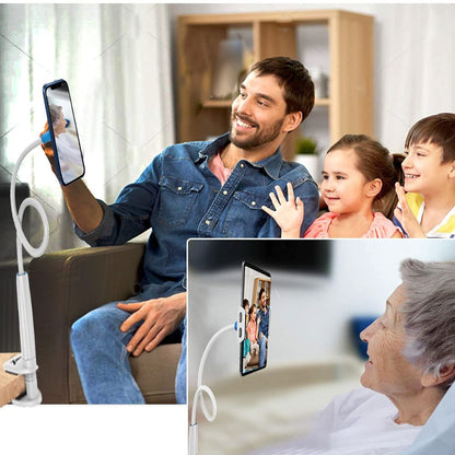 BEXT Universal Mobile & Tablet Holder with 360° Rotation | Flexible Lazy Stand for Desk, Bed & Table Use