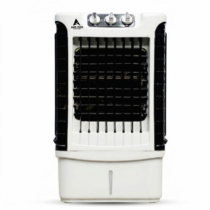 AMSTech Personal 12L Air Cooler | 2500 m³/hr Air Delivery | 40 ft Air Throw | 11 inch ABS Fan Blade | 100W Power Efficient Cooler | Table Top Design |