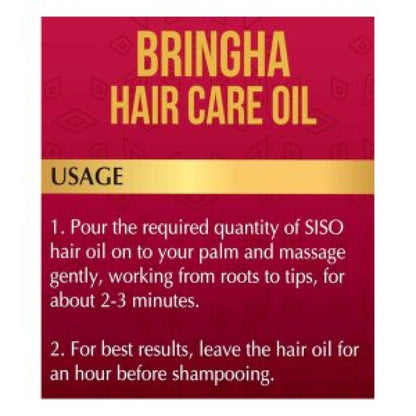 Ayurvedic Bringha Herbal Hair Oil 200ml, Blend of 13 Exotic Herbs