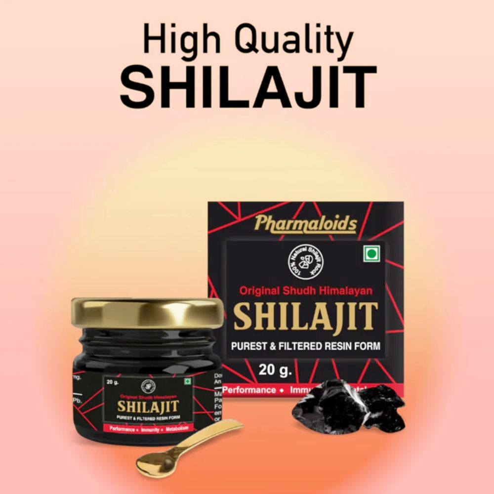 Himalayan Pure Shilajit Resin for Stamina Boosts & Endurance 20g