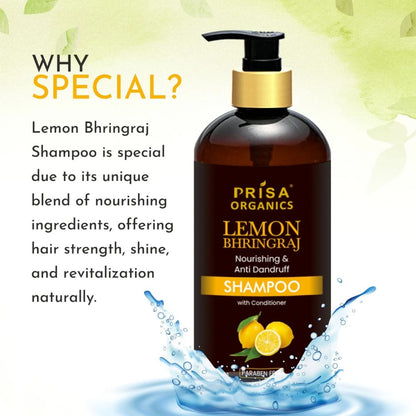 Lemon Bhringraj Hair Nourishing Shampoo with Conditioner, 300ml