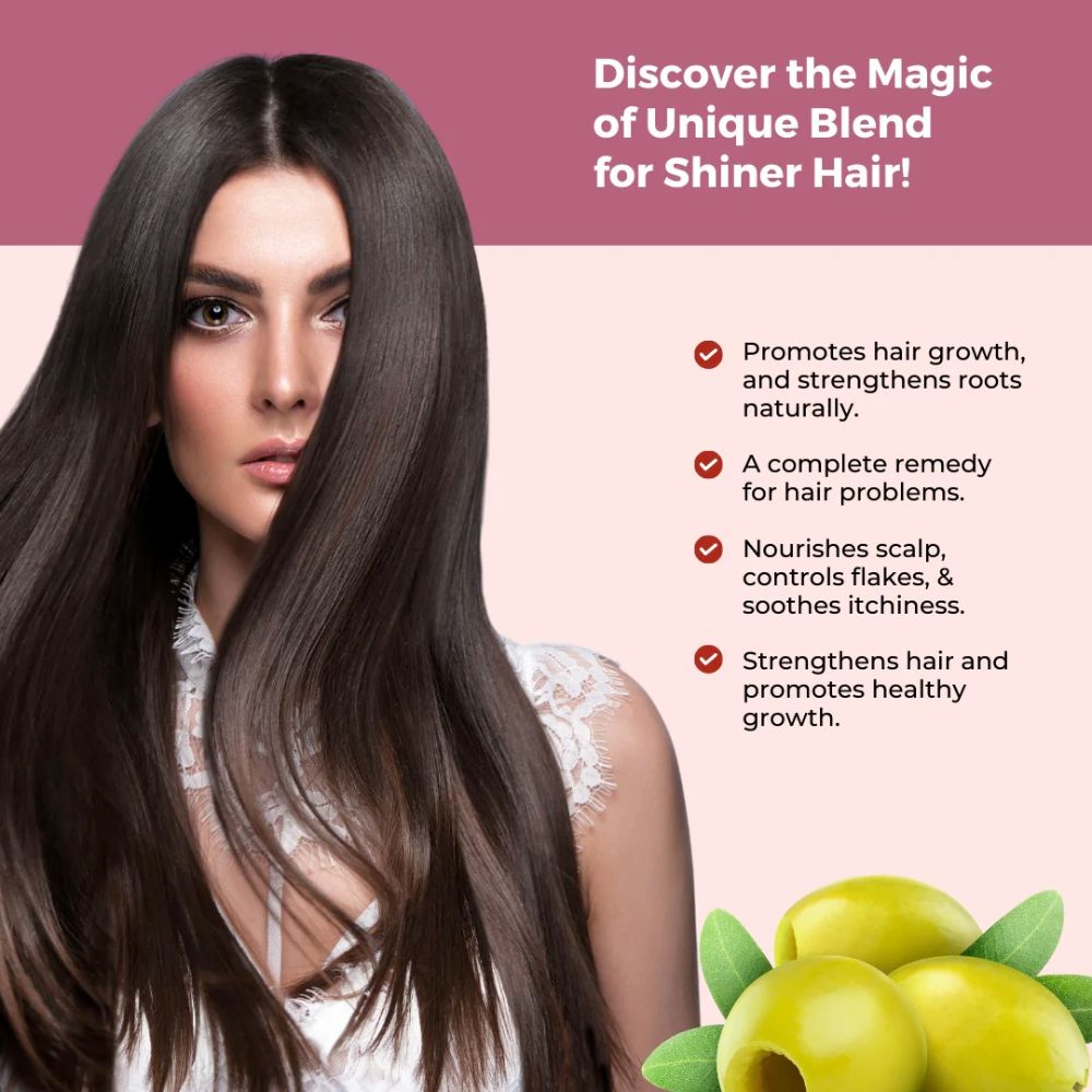 Prisa Organics Olive AloeVera Nourishing Shampoo with Conditioner, 300ml
