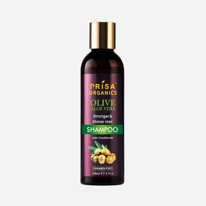 Prisa Organics Olive AloeVera Nourishing Shampoo with Conditioning, 200ml