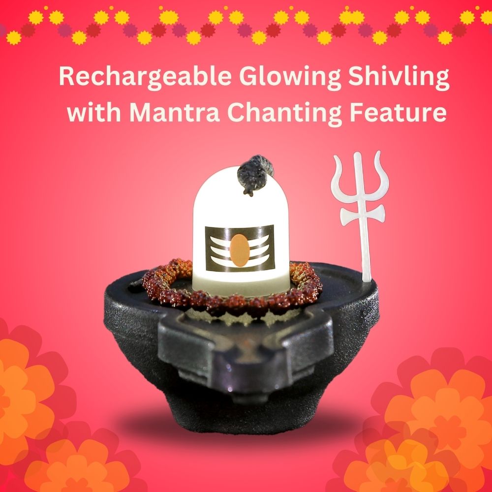 Rechargeable Shivling with Mantra Chanting