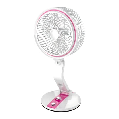 Rechargeable Folding Fan with Emergency Light