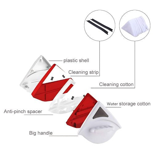 Magnetic Double-Side Window Cleaner