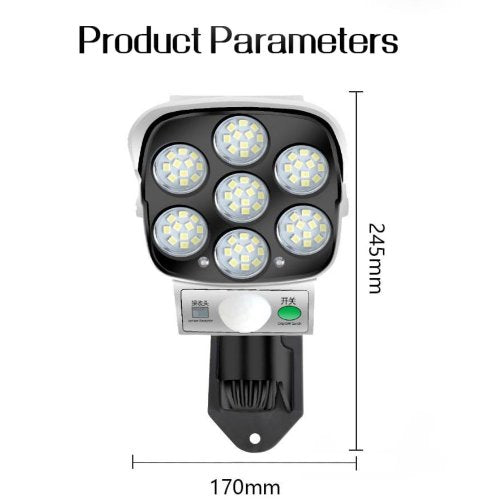 Solar Waterproof Security Light Camera Dummy